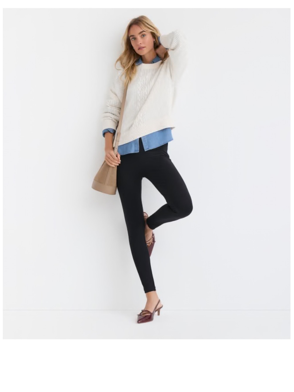 LOFT Petite Seamed Ponte Leggings